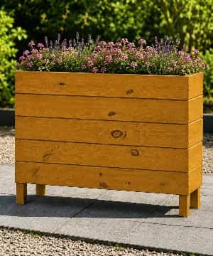 Ahşap Dış Mekan Saksı Bal 70x30x100 - 1
